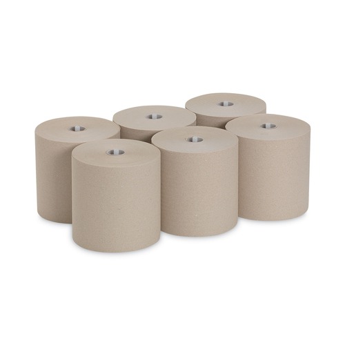 Cleaning & Janitorial Supplies | Georgia Pacific Professional 26480 Sofpull Mechanical Recycled 1000 ft. x 7.87 in. Paper Towel Rolls - Brown (1000-Piece/Roll, 6 Rolls/Carton) image number 0