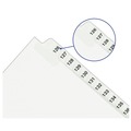 Avery 01340 11 in. x 8.5 in. 25 Tab Numbers 251 - 275 Legal Exhibit Side Tab Index Divider Set - White (1-Set) image number 2