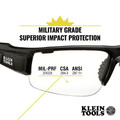 Safety Glasses | Klein Tools 60161 Professional Semi Frame Safety Glasses - Clear Lens image number 6