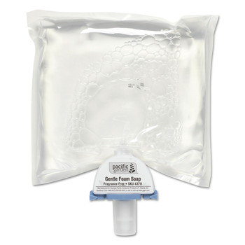 Georgia Pacific Professional 43711 1200 mL Gentle Foam Liquid Soap - Fragrance-Free (4-Piece/Carton)