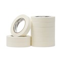 Universal UNV51301CT 3 in. Core 24mm x 54.8m General-Purpose Masking Tape - Beige (36-Piece/Carton) image number 1