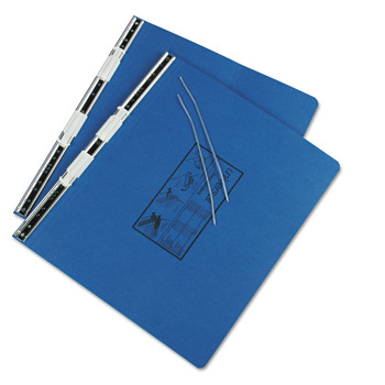 Universal A7011713A 2 Post 6 in. Capacity 14.88 in. x 11 in. Pressboard Hanging Binder - Blue