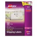  | Avery 05664 Easy Peel 3.33 in. x 4 in. Shipping Labels with Sure Feed - Matte Clear (6-Piece/Sheet, 50 Sheets/Box) image number 0