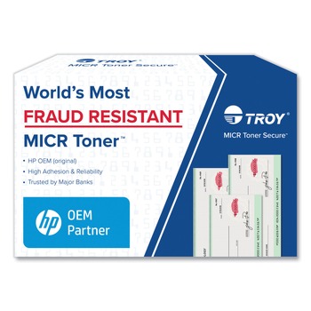 TROY 02-81350-500 Fraud Resistant, Alternative for CE390A, 90A MICR Toner - Black