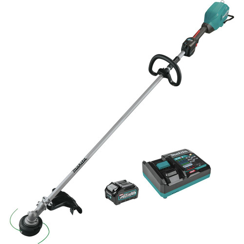 Makita GRU04M1 40V max XGT Brushless Lithium-Ion 17 in. Cordless String Trimmer Kit with Narrow Guard (4 Ah) image number 0