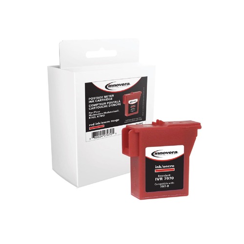 Ink & Toner | Innovera IVR7970 Compatible 800-Page Yield Postage Meter Ink for Pitney Bowes 797-0 (7970) - Red image number 0