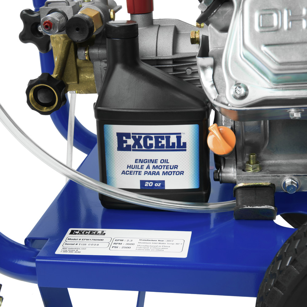 Excell EPW1792500 2500PSI 2.3 GPM 179cc OHV Gas Pressure Washer Tyler