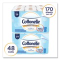 Cottonelle 12456 Clean Care Septic Safe 1-Ply Bathroom Tissue - White (48-Box/Carton 170-Sheet/Roll) image number 1