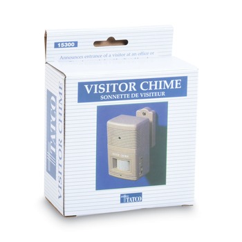 Tatco 15300 Visitor Arrival/departure Chime, Battery Operated, 2.75w X 2d X 4.25h, Gray