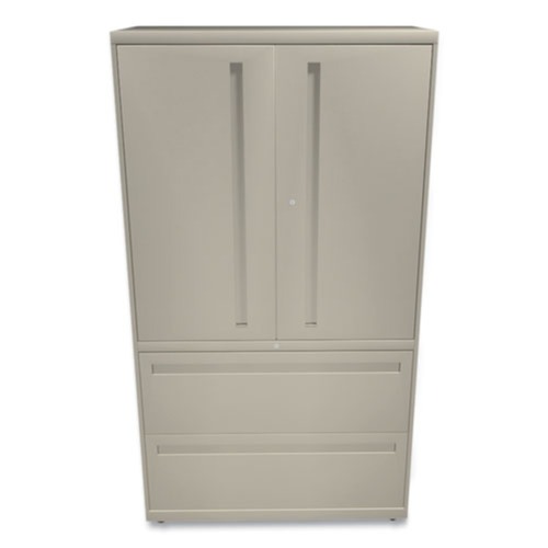 HON H785LS.L.L 700 Series 36 in. x 64.25 in. x 18 in. 2 Drawer/3 Shelf Lateral File Cabinet - Putty image number 0