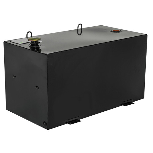 JOBOX 484002 96 Gallon Rectangular Steel Liquid Transfer Tank - Black image number 0
