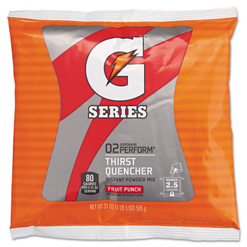 HEATH AND PERSONAL CARE | Gatorade QUA33691 G2 Low-Calorie 21 oz. Powder Drink Mix Pouches - Fruit Punch (Carton of 32 Each)