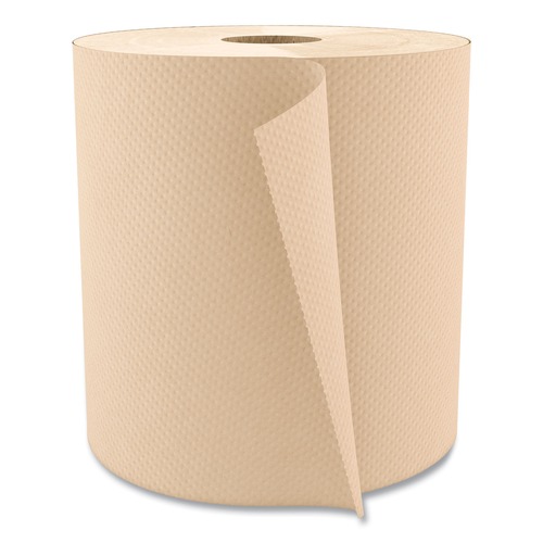 Cleaning & Janitorial Supplies | Boardwalk B6256 NonPerforated 1-Ply 800 ft. Hardwound Paper Towels - Natural (6 Rolls/Carton) image number 0