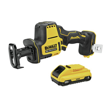 Dewalt DCS369B-DCB240-BNDL ATOMIC 20V MAX Lithium-Ion One-Handed Cordless Reciprocating Saw and 4 Ah Compact Lithium-Ion Battery