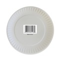 Bowls and Plates | AJM Packaging Corporation AJM CP9GOAWH Coated Paper Plates, 9-in Dia, White, 100/pack, 12 Packs/carton image number 3