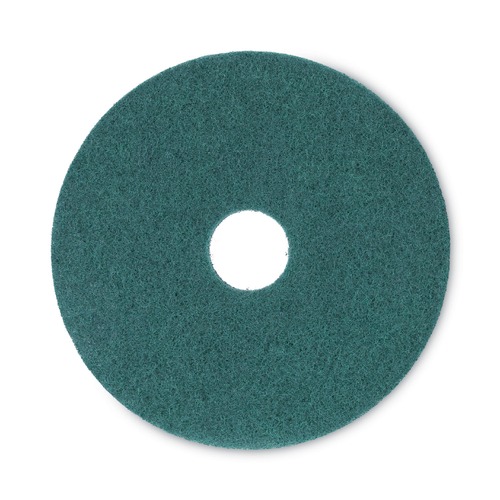 New Arrivals | Boardwalk BWK4016GRE 16 in. dia. Heavy-Duty Scrubbing Floor Pads - Green (5/Carton) image number 0
