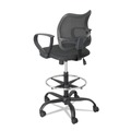 New Arrivals | Safco 3395BL Vue Series Mesh Extended Height Chair, Acrylic Fabric Seat, Black image number 1