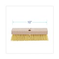 New Arrivals | Boardwalk BWK3310 2 in. Cream Polypropylene Bristle 10 in. Deck Brush Head image number 2