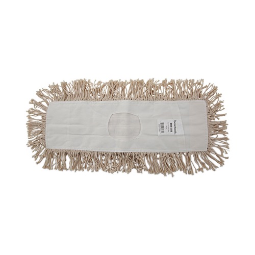 New Arrivals | Boardwalk BWK1318 18 in. x 5 in. Industrial Hygrade Cotton Dust Mop Head - White image number 0