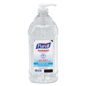 PURELL 9625-04 2 Liter Bottle Advanced Instant Hand Sanitizer (4/Carton)