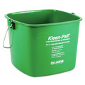 San Jamar KP196GN Plastic 6 Quart Kleen-Pails - Green (12/Carton) image number 0