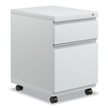 New Arrivals | Alera ALEPBBFLG 14.96 in. x 19.29 in. x 21.65 in. 2-Drawer Metal Pedestal Box File with Full Length Pull - Light Gray image number 0