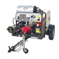 Simpson 95005 Trailer 4000 PSI 4.0 GPM Hot Water Mobile Washing System Powered by HONDA image number 0