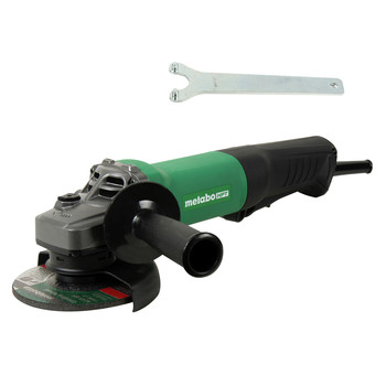 Metabo HPT G12SE3Q9M 10.5 Amp 4-1/2 in. Angle Grinder with Lock-Off Paddle Switch