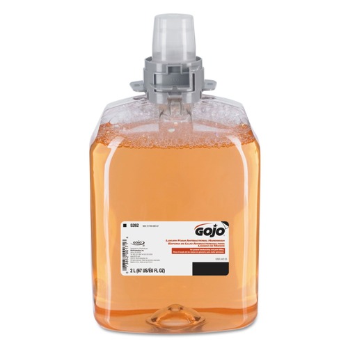 Hand Soaps | GOJO Industries 5262-02 Fmx 20 Luxury Foam Antibacterial Handwash, 2000ml, Fresh Fruit (2/Carton) image number 0