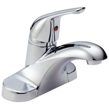 BATHROOM SINK FAUCETS | Delta B501LF Foundations Single Handle Centerset Bathroom Faucet - Chrome