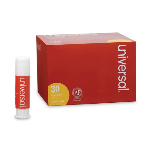 New Arrivals | Universal UNV75748VP 0.28 oz. Glue Stick Value Pack - Clear (30/Pack) image number 0