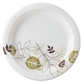  | Dixie UX9PATH Pathways Soak-Proof Shield Mediumweight Paper Plates, 8 1/2-in, Grn/burg (1000/Carton) image number 0