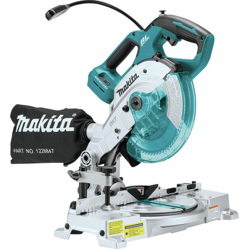 Makita XSL05Z 18V LXT Lithium-Ion Brushless 6-1/2 in. Compact Dual-Bevel Compound Miter Saw with Laser (Bare Tool)