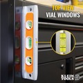 Levels | Klein Tools 935R 9 in. Aluminum Magnetic Torpedo Level with 3 Vials image number 3