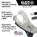 Cable and Wire Cutters | Klein Tools 63030 Coaxial 1 in. Cable Cutter image number 1