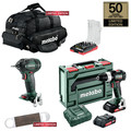 Metabo US50THCOMBOKIT 50th Anniversary 18V Brushless Lithium-Ion Cordless Hammer Drill and Impact Driver Combo Kit (2 Ah) image number 0