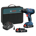 Factory Reconditioned Bosch GSR18V-190B22-RT 18V Lithium-Ion Compact 1/2 in. Cordless Drill Driver Kit with (2) SlimPack 1.5 Ah Batteries image number 0
