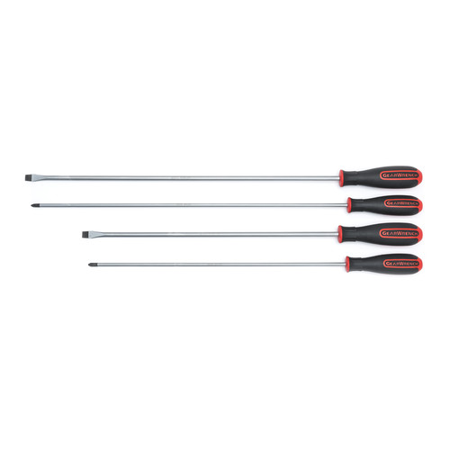 GearWrench 80069 4-Piece 16 in. & 20 in. Long Combination Screwdriver Set image number 0