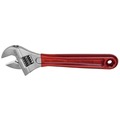 Adjustable Wrenches | Klein Tools D507-8 8 in. Extra Capacity Adjustable Wrench - Transparent Red Handle image number 4