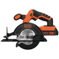 Black & Decker BD2KITCDDCS 20V MAX Brushed Lithium-Ion 3/8 in. Cordless Drill Driver and 5.5 in. Circular Saw Combo Kit (1.5 Ah) image number 2