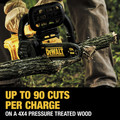 Chainsaws | Dewalt DCCS620P1 20V MAX XR 5.0 Ah Brushless Lithium-Ion 12 in. Compact Chainsaw Kit image number 6