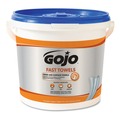Cleaning & Janitorial Supplies | GOJO Industries 6298-04 Fast Towels 6.93 in. x 7.93 in. Hand Cleaning Towels (130-Piece/Bucket, 4 Buckets/Carton) image number 0