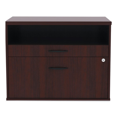 Alera ALELS583020MY Open Office Series Low 29.5 in. x 19.13 in. x 22.88 in. File Cabient Credenza - Mahogany image number 0