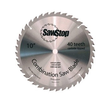 TABLE SAW BLADES | SawStop CNS-07-148 10 in. 40-Tooth Combination Table Saw Blade