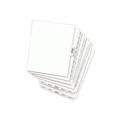 Avery 01390 11 in. x 8.5 in. Legal Exhibit Letter T Side Tab Index Dividers - White (25-Piece/Pack) image number 1