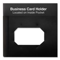 Universal UNV20540 2-Pocket 11 in. x 8-1/2 in. Plastic Folders - Black (10-Piece/Pack) image number 1