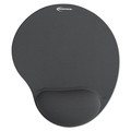 New Arrivals | Innovera IVR50449 10-3/8 in. x 8-7/8 in. Nonskid Base Mouse Pad with Gel Wrist Pad - Gray image number 0
