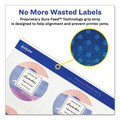 Avery 04222 400-Piece/Pack Printable Self-Adhesive 3/4 in. Permanent ID Labels with Sure Feed - Clear image number 3