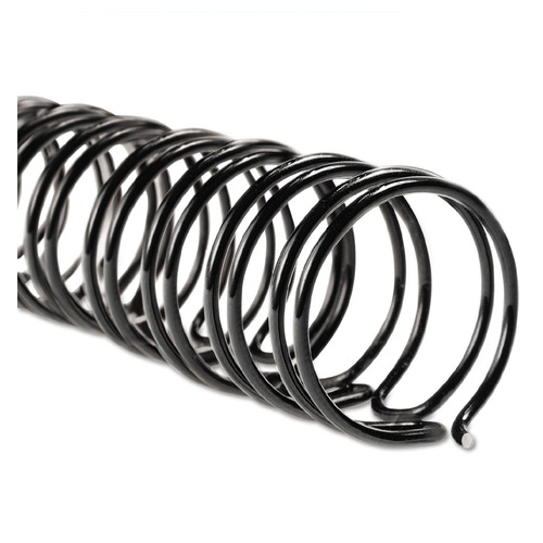 GBC 9775008 WireBind 55-Sheet Capacity 1/4 in. Spines - Black (100-Piece/Box) image number 0