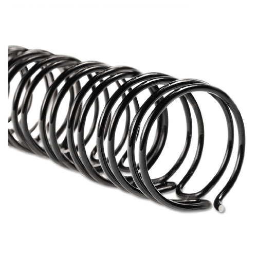  | GBC 9775008 WireBind 55-Sheet Capacity 1/4 in. Spines - Black (100-Piece/Box) image number 0